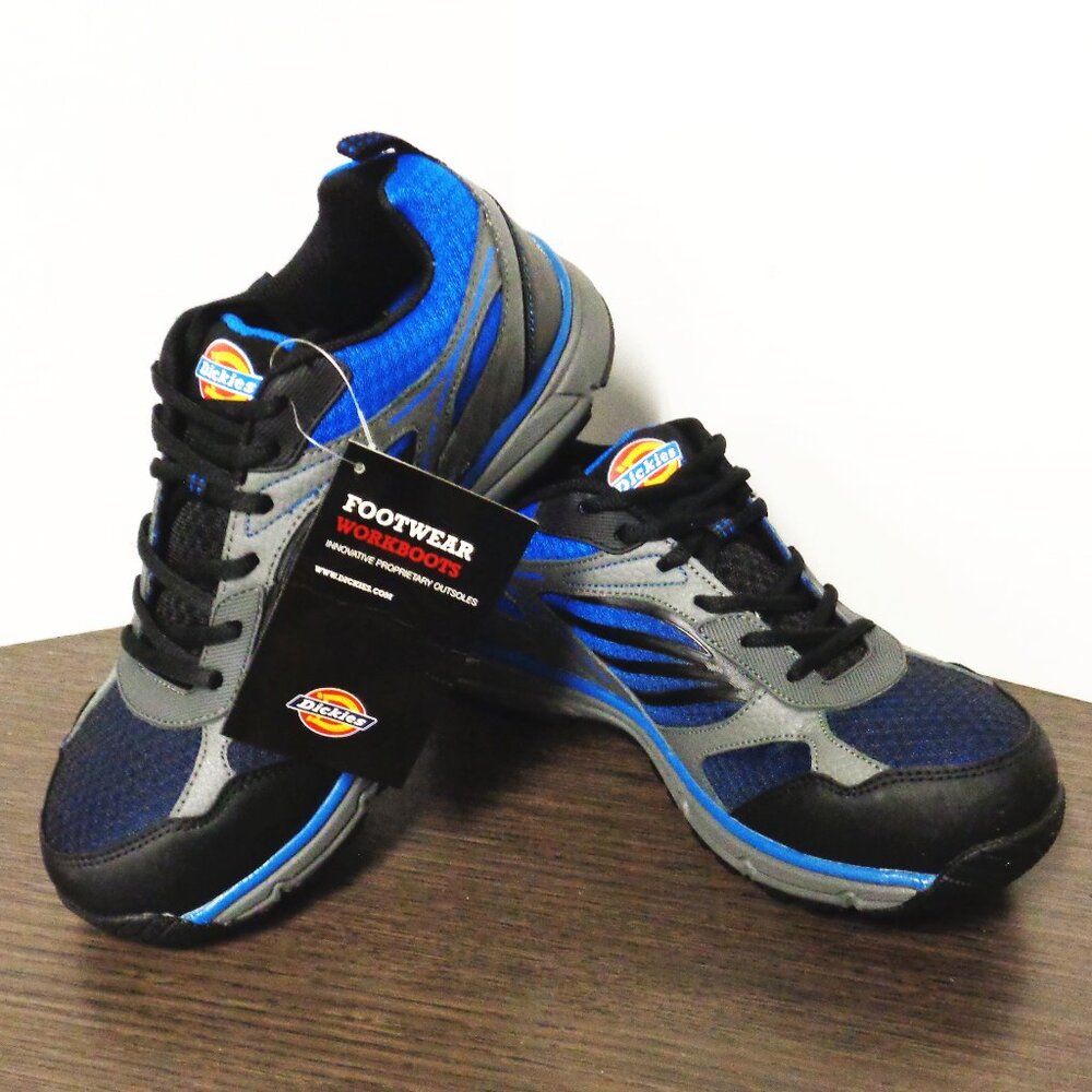 Brand New Dickies Men's Stride Safety Athletic Shoes Blue/Gray  DW3126 F55